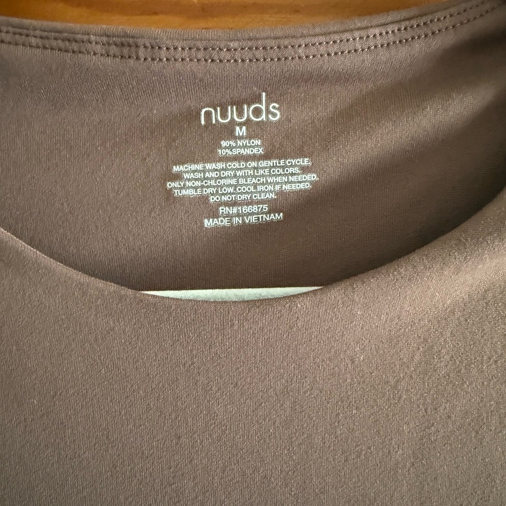 Nuuds Chocolate Crew Neck Bodysuit